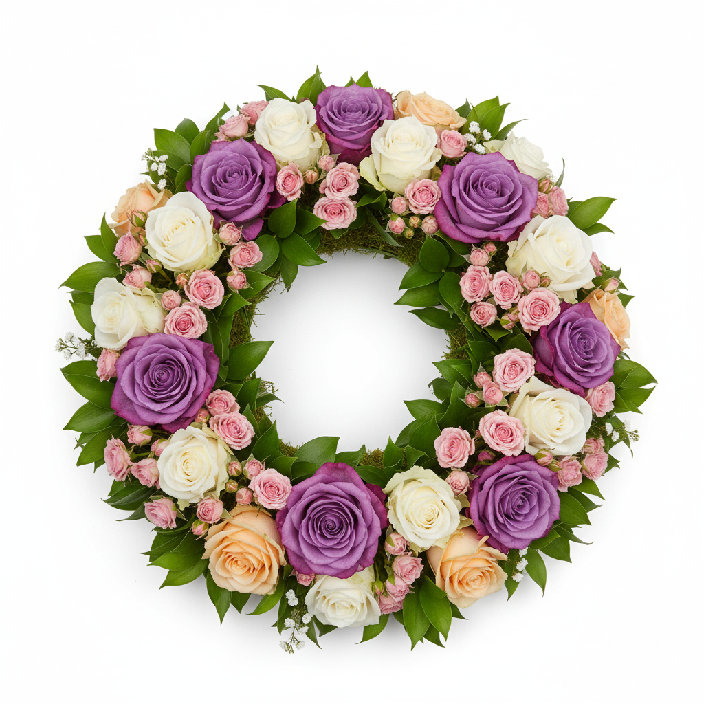 Pastel Harmony Wreath